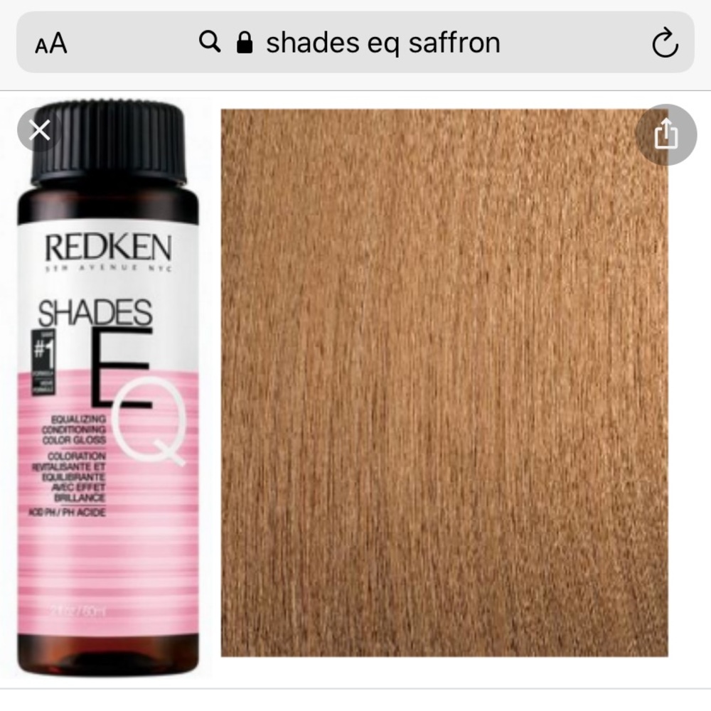 Redken Shades Eq toning gloss 07G Saffron - Picture 4 of 4